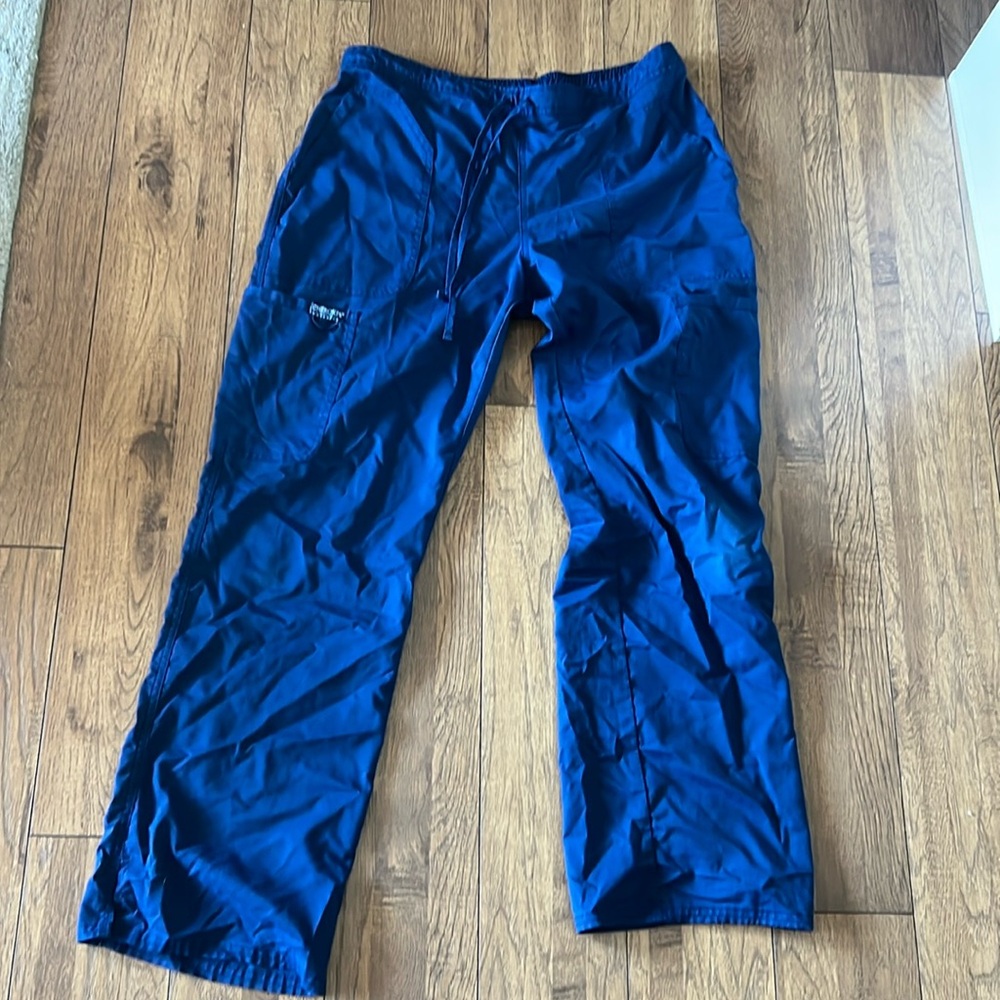 Size medium scrub navy blue pants scrubs joggers Cherokee workwear